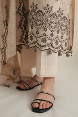 IVORY NOIR-3PC EMBROIDERED LAWN SUIT