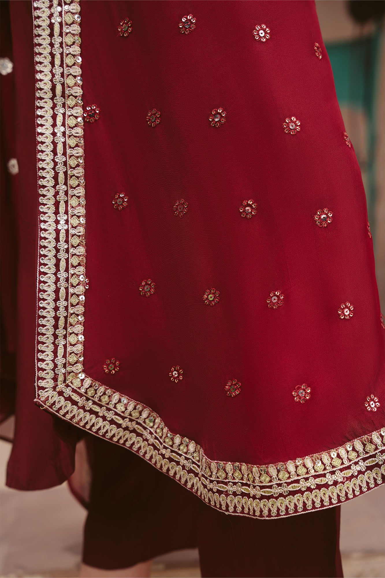 RUBY RADIANCE-3PC (SHIRT, TROUSER & DUPATTA)