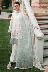 SUBTLE BEIGE-3PC EMBROIDERED LAWN SUIT