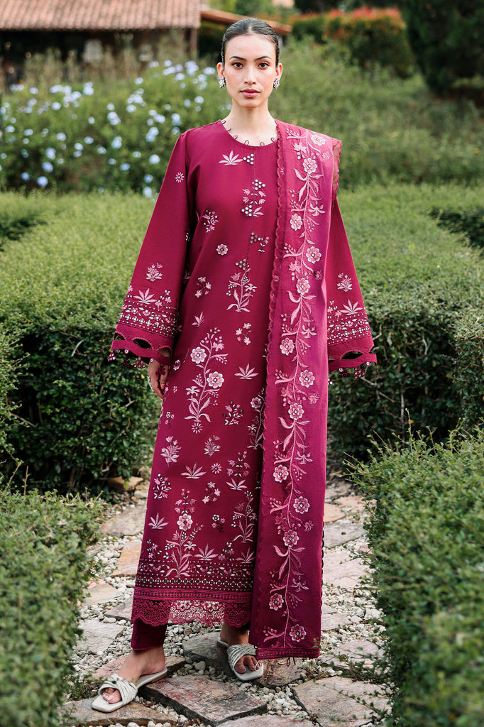 CRIMSON ROYALE-3PC EMBROIDERED LAWN SUIT