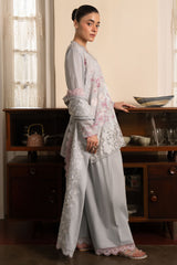 FLORAL SYMPHONY-3PC EMBROIDERED SUIT