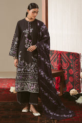 SABLE FLORET-3PC KHADDAR PRINTED SUIT