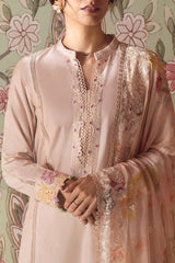 CORAL CARNATION-3PC PRINTED LAWN SUIT