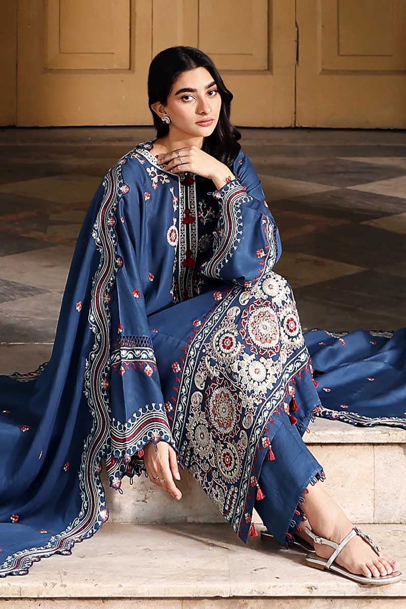 MOONLIT GARDEN-3PC MARINA EMBROIDERED SUIT