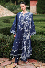 MIDNIGHT AURA-3PC EMBROIDERED LAWN SUIT