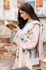 SUBTLE MAZE-3PC MARINA EMBROIDERED SUIT