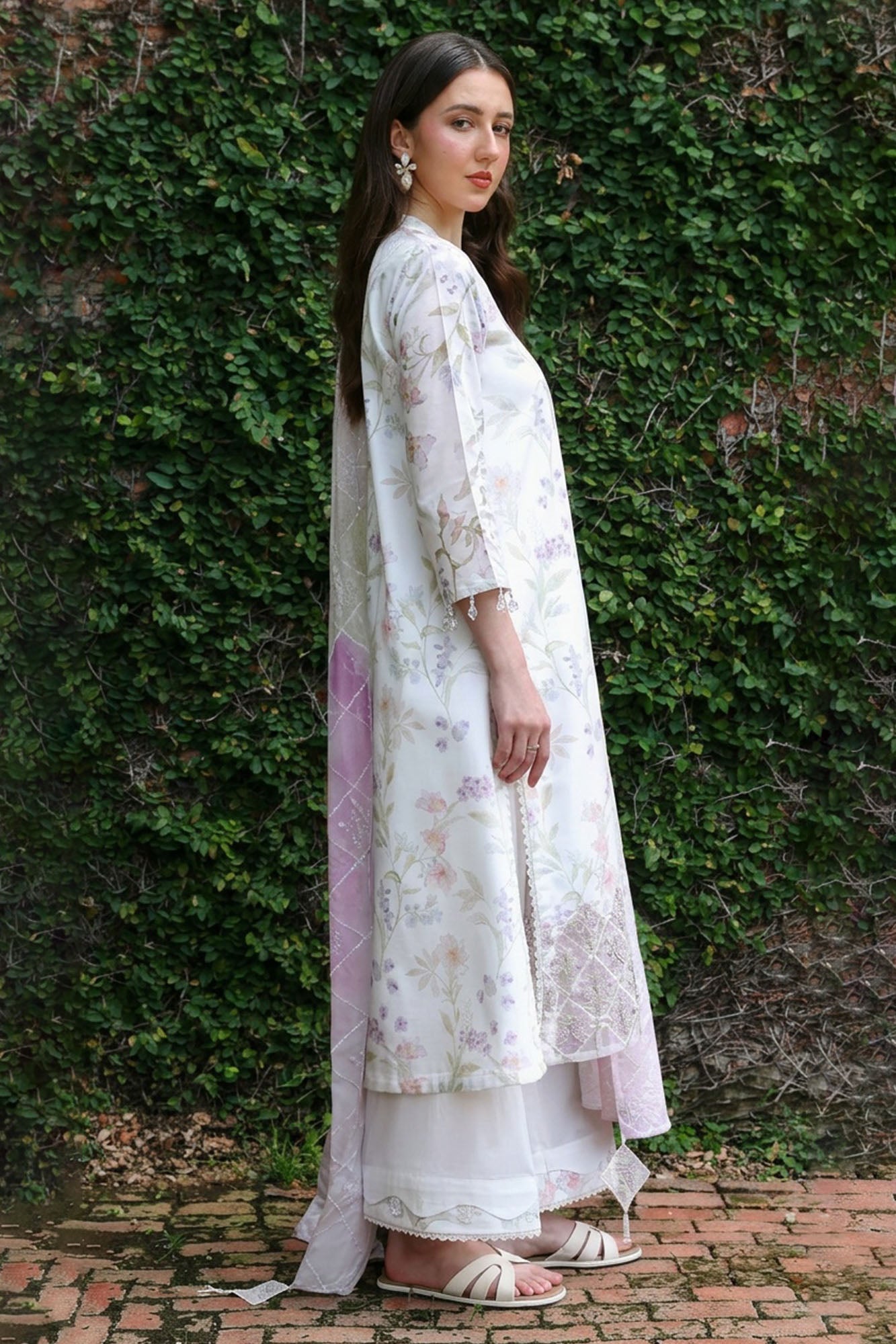 MEADOW DREAM-3PC (SHIRT, TROUSER & DUPATTA)