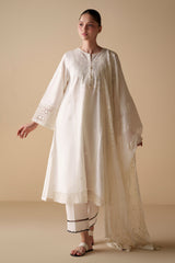WHITE SERENITY-2PC (SHIRT & DUPATTA)