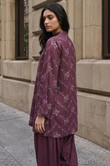 BERRY GARDEN-2PC LINEN PRINTED SUIT