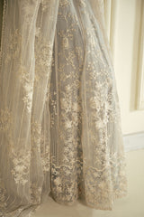WHISPERING BLUE-2PC ORGANZA EMBROIDERED PRET