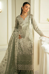 MUTED MIRAGE-3PC TISSUE EMBROIDERED PRET