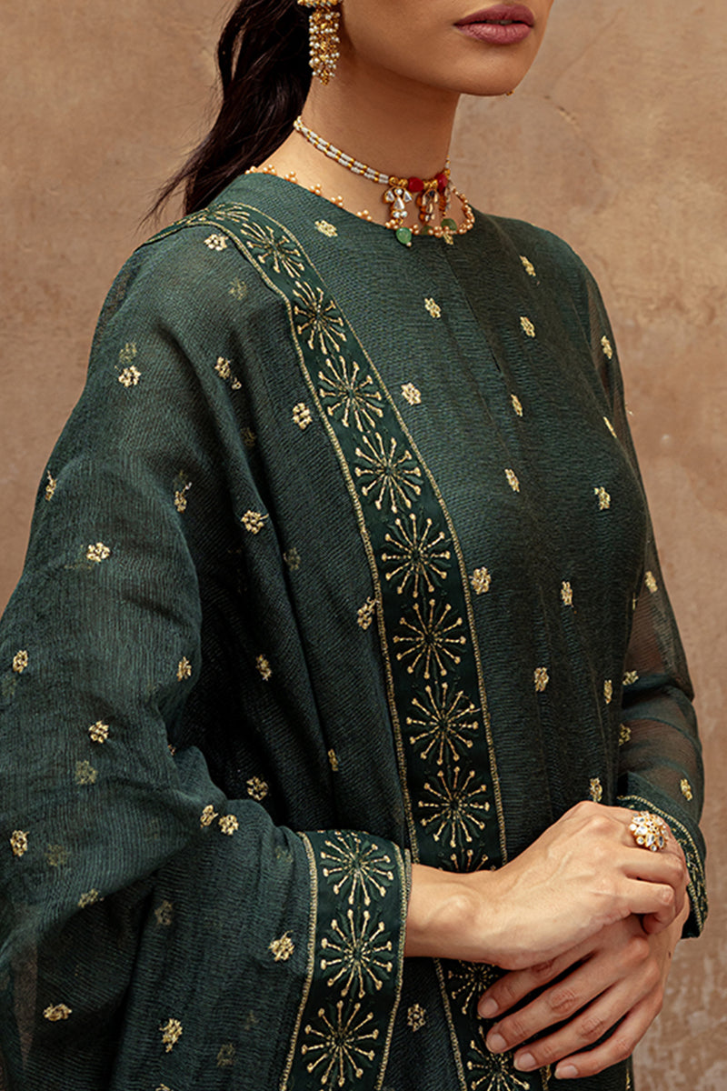 DUSTY JADE-2 PIECE (SHIRT & DUPATTA)
