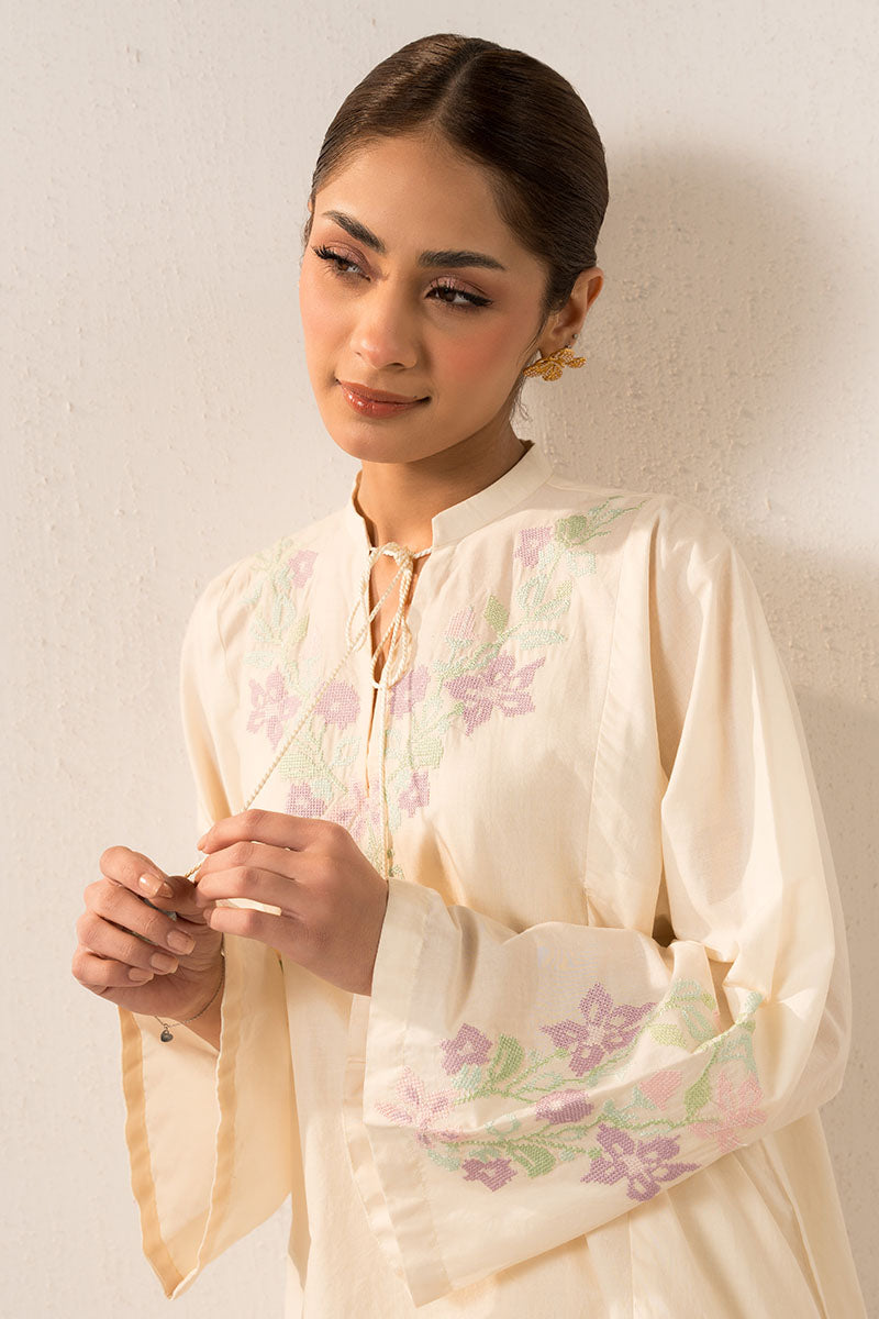 PEARLED IVORYY-2PC (SHIRT & TROUSER)