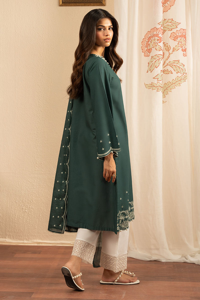ALPINE GREEN-2PC (SHIRT & DUPATTA)