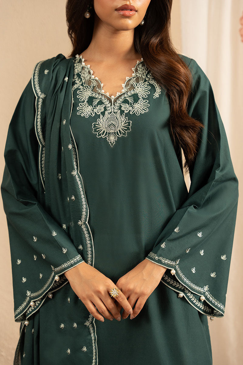 ALPINE GREEN-2PC (SHIRT & DUPATTA)