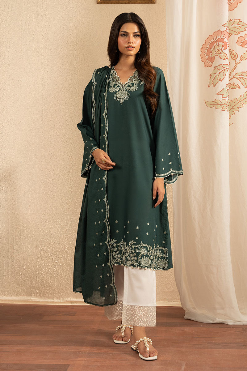 ALPINE GREEN-2PC (SHIRT & DUPATTA)