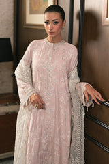 PETAL PURPLE-3PC EMBROIDERED SILK SUIT