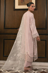 PETAL PURPLE-3PC EMBROIDERED SILK SUIT