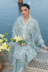 OCEAN SPRUCE-3PC (SHIRT, TROUSER & DUPATTA)