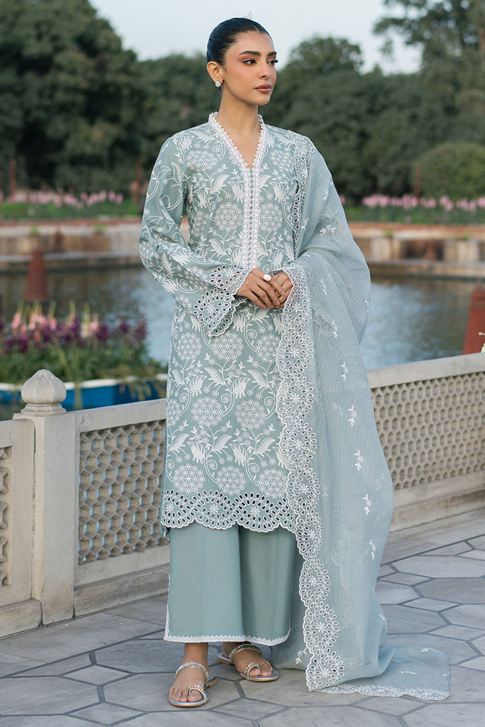 OCEAN SPRUCE-3PC (SHIRT, TROUSER & DUPATTA)