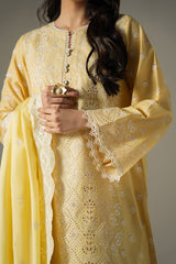 ORCHID GEM-3PC CHIKANKARI SUIT