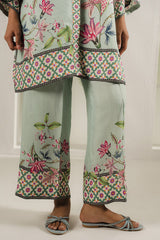 AQUA BLOOM-2PC (SHIRT & TROUSER)
