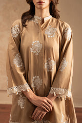 SANDY BROWN-2PC (SHIRT & TROUSER)