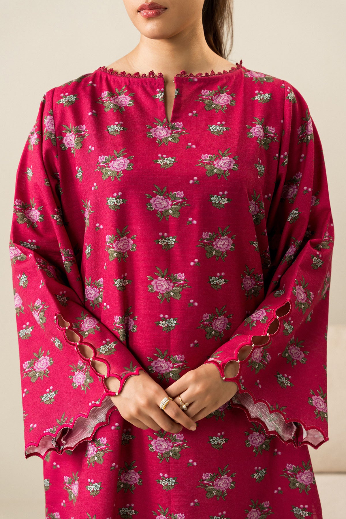 BLUSH DREAM-2PC KHADDAR PRINTED SUIT