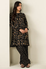 URBAN IKAT-2PC LINEN PRINTED SUIT