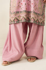 LILAC IMPRESSION-2PC LINEN PRINTED SUIT