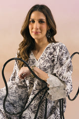 SMOKEY WHITE-2PC (SHIRT & DUPATTA)