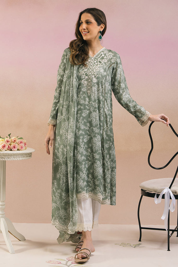 WHISPER SAGE-2PC (SHIRT & DUPATTA)