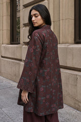 DEEP CARNATION-2PC KHADDAR PRINTED SUIT