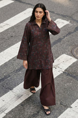 DEEP CARNATION-2PC KHADDAR PRINTED SUIT