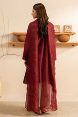 CARMINE GLOW-2PC (SHIRT & DUPATTA)
