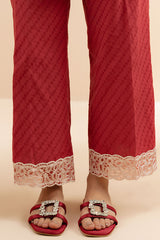 BRICK RED-2 PC (SHIRT & TROUSER)