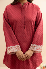 BRICK RED-2 PC (SHIRT & TROUSER)