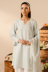 SKY GRAY-2PC (SHIRT & DUPATTA)