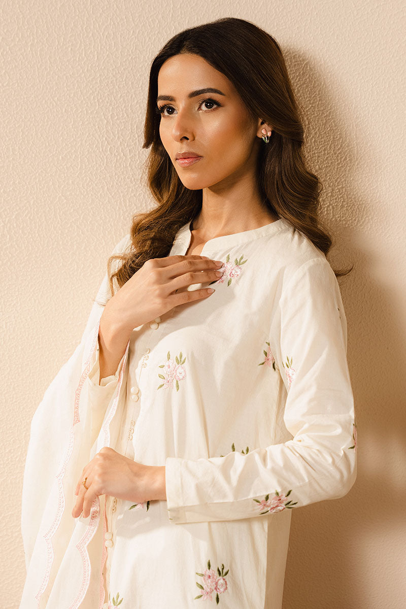 IVORY CHARM-2PC (SHIRT & DUPATTA)