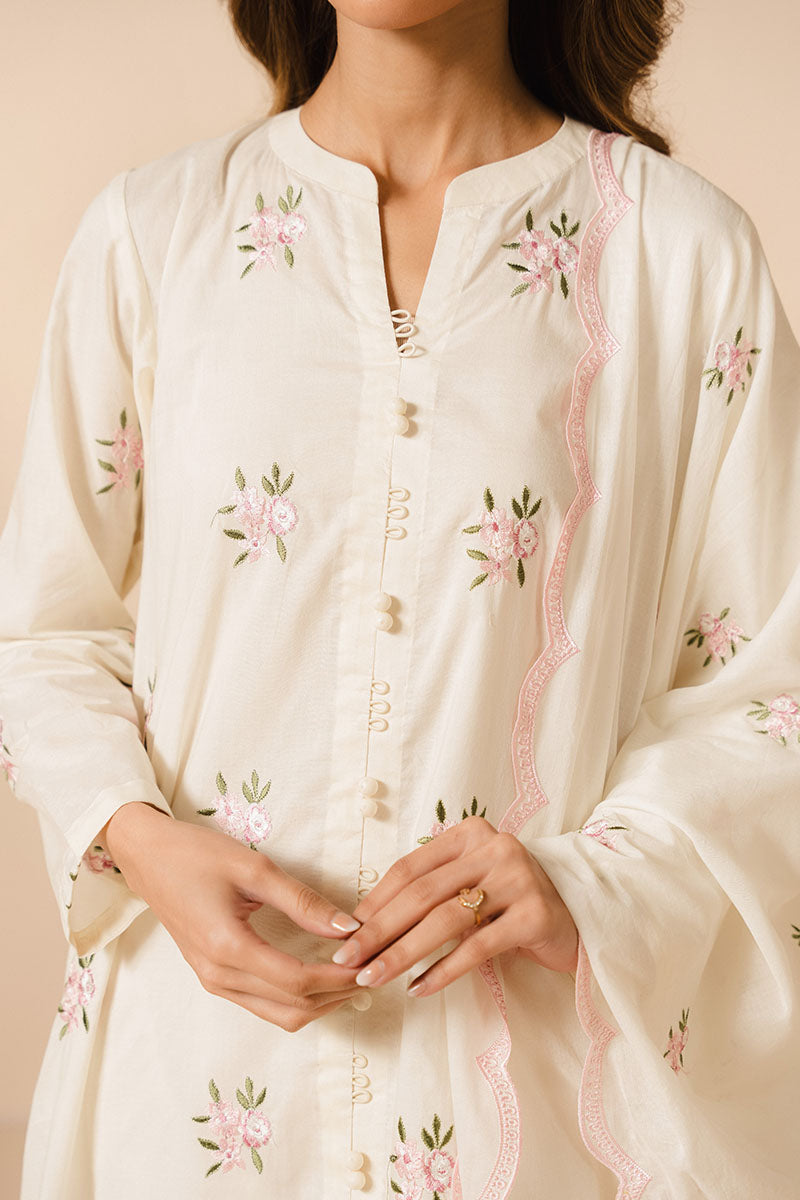 IVORY CHARM-2PC (SHIRT & DUPATTA)