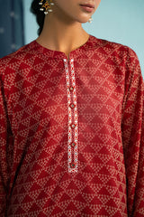 RED ALLURE-2PC (SHIRT & TROUSER)