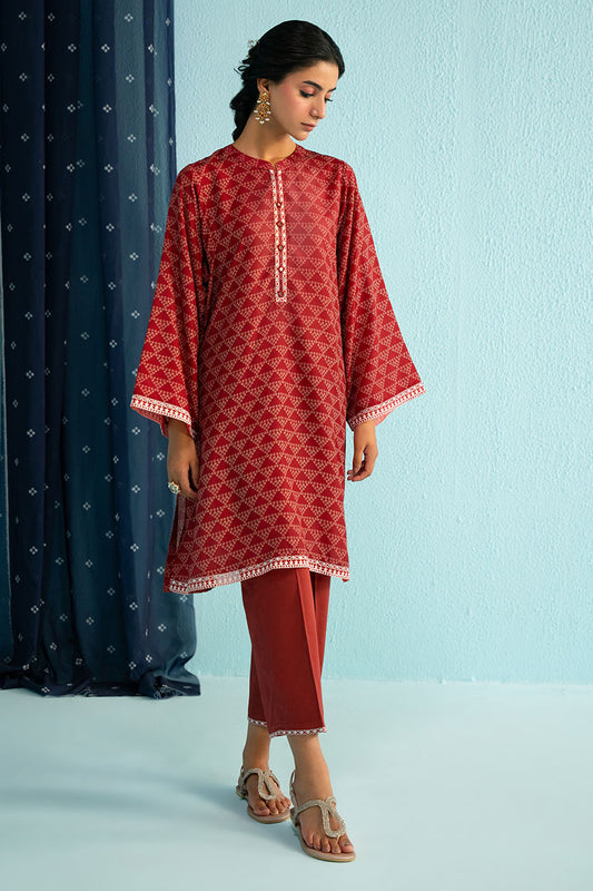 RED ALLURE-2PC (SHIRT & TROUSER)