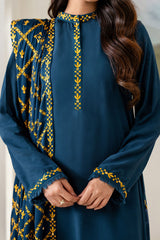 SAGE BLUE-2PC(SHIRT & DUPPATA)