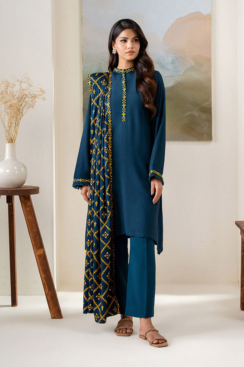 SAGE BLUE-2PC(SHIRT & DUPPATA)