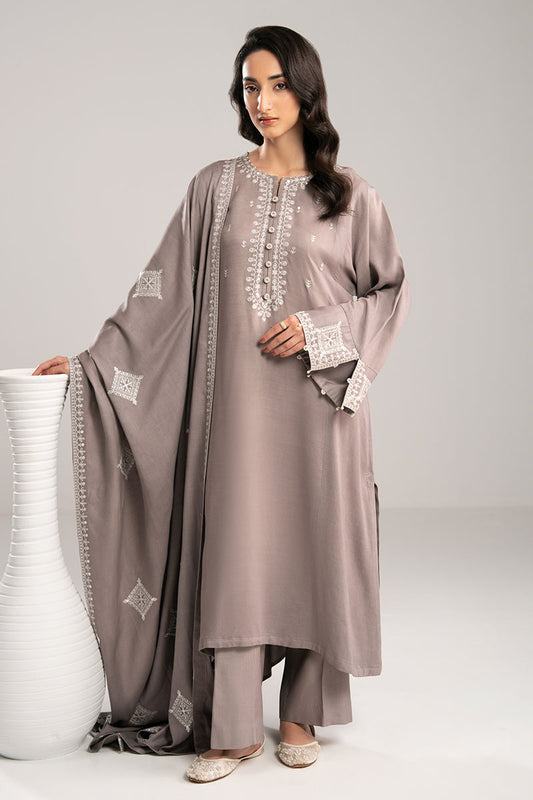 GRAY DUST-2PC(SHIRT & DUPPATA)