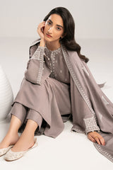 GRAY DUST-2PC(SHIRT & DUPPATA)