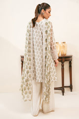 GREEN SPARKLE-3PC (SHIRT, TROUSER & DUPATTA)