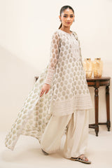 GREEN SPARKLE-3PC (SHIRT, TROUSER & DUPATTA)