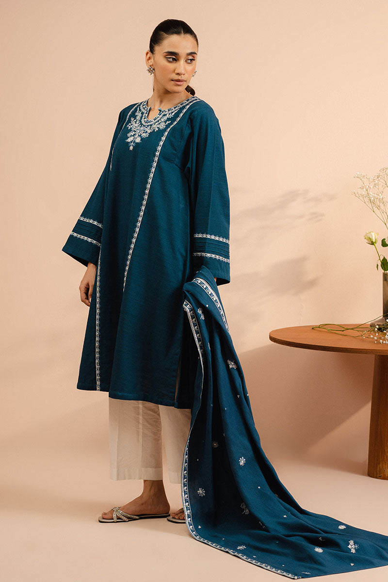 BLUE HORIZON-2 PC (SHIRT & DUPATTA)