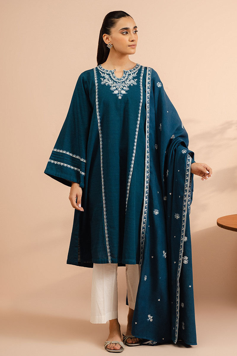 BLUE HORIZON-2 PC (SHIRT & DUPATTA)